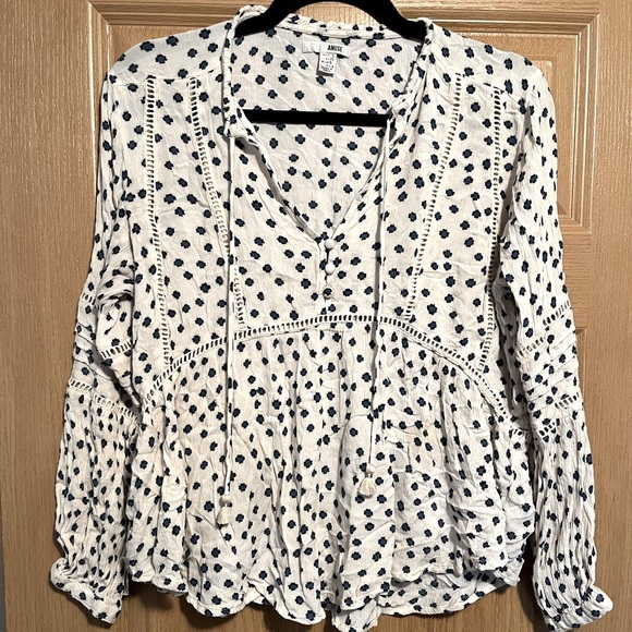 Amuse Society Revolve Chateau Boho Peasant Top - Picture 1 of 12